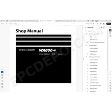 Komatsu Wheel Loader WA600-8 service & repair manual