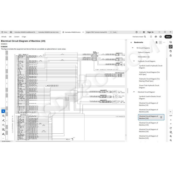 Komatsu Wheel Loader WA600-8 service & repair manual