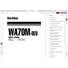Komatsu Wheel Loader WA70M-8E0 service & repair manual