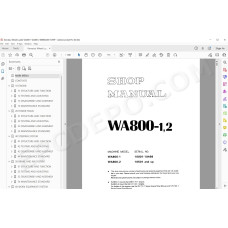 Komatsu Wheel Loader WA800-1 WA800-2 service & repair manual