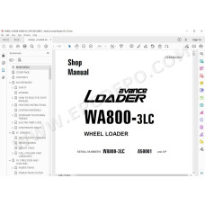 Komatsu Wheel Loader WA800-3LC Avance service & repair manual