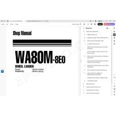 Komatsu Wheel Loader WA80M-8E0 service & repair manual