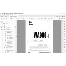 Komatsu Wheel Loader WA900-1 service & repair manual