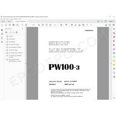 Komatsu Wheeled Excavator PW100-3 service & repair manual