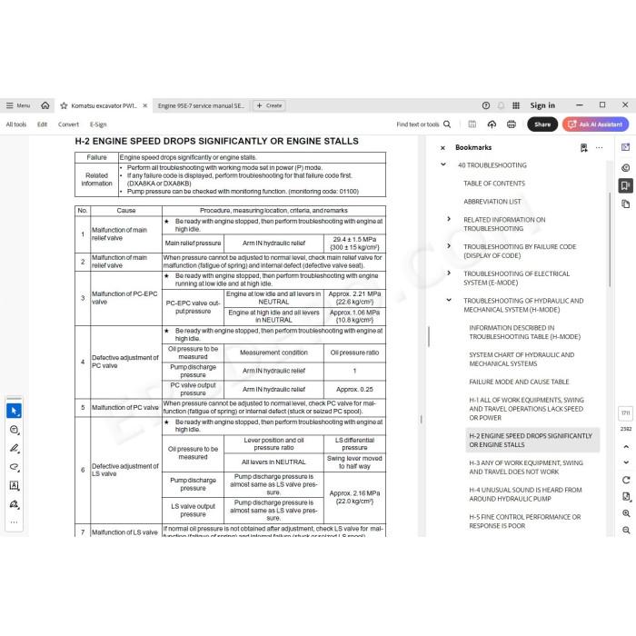 Komatsu Wheeled Excavator PW118MR-11 service & repair manual