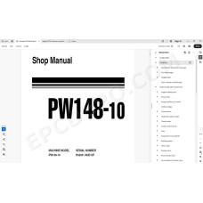 Komatsu Wheeled Excavator PW148-10 service & repair manual