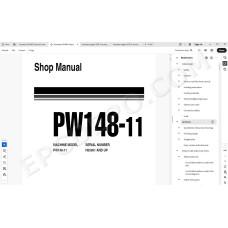 Komatsu Wheeled Excavator PW148-11 service & repair manual