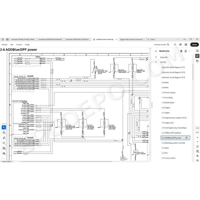 Komatsu Wheeled Excavator PW148-11E0 PW158-11E0 service & repair manual