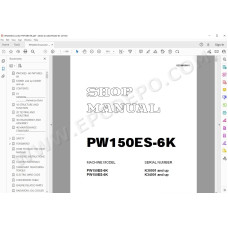 Komatsu Wheeled Excavator PW150ES-6K service & repair manual
