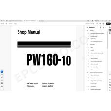 Komatsu Wheeled Excavator PW160-10 service & repair manual