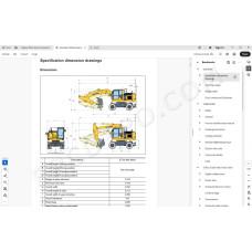 Komatsu Wheeled Excavator PW160-10 service & repair manual