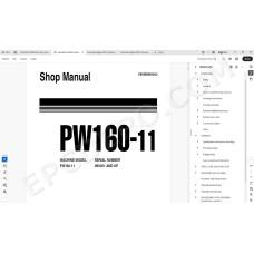 Komatsu Wheeled Excavator PW160-11 service & repair manual
