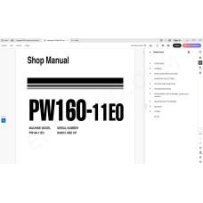 Komatsu Wheeled Excavator PW160-11E0 service & repair manual