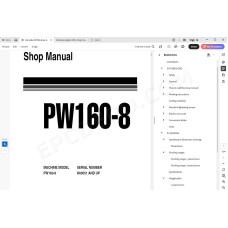 Komatsu Wheeled Excavator PW160-8 service & repair manual