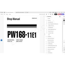Komatsu Wheeled Excavator PW168-11E1 service & repair manual
