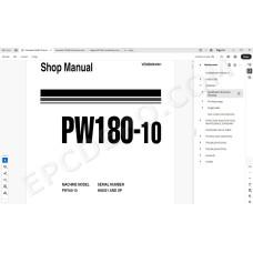 Komatsu Wheeled Excavator PW180-10 service & repair manual