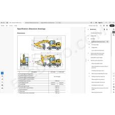 Komatsu Wheeled Excavator PW180-10 service & repair manual