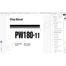 Komatsu Wheeled Excavator PW180-11 service & repair manual