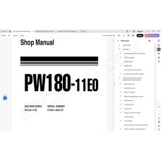 Komatsu Wheeled Excavator PW180-11E0 service & repair manual