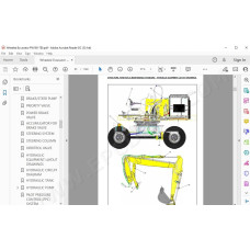 Komatsu Wheeled Excavator PW180-7E0 service & repair manual