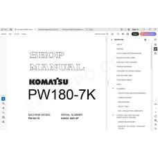 Komatsu Wheeled Excavator PW180-7K service & repair manual