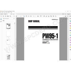 Komatsu Wheeled Excavator PW95-1 service & repair manual
