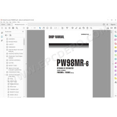 Komatsu Wheeled Excavator PW98MR-6 service & repair manual