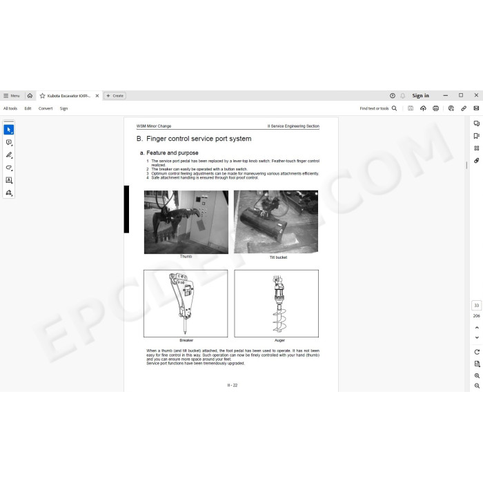 Kubota Excavator KX91-3S-α KX101-3-α KX121-3S-α KX161-3S-α U35S U35-3S-α U45-3S-α service manual