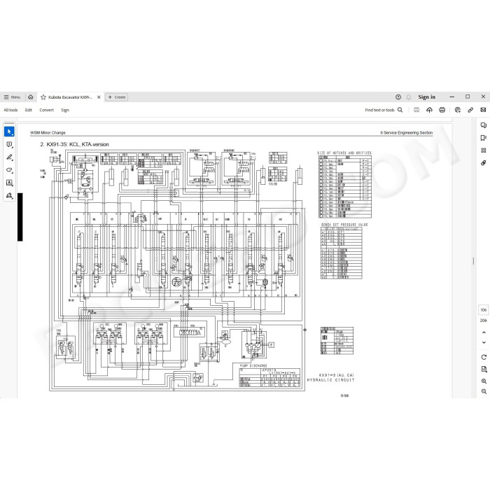 Kubota Excavator KX91-3S-α KX101-3-α KX121-3S-α KX161-3S-α U35S U35-3S-α U45-3S-α service manual