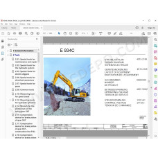 Liebherr Electric Drive Excavator E934C E944C E954C service & repair manual