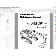 Liebherr Electric Drive Excavator ER900 ER902 ER912 ER922 ER932 ER942 Litronic service manual