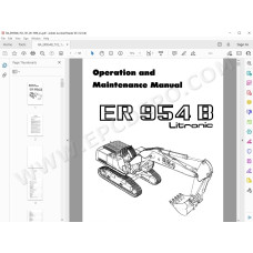 Liebherr Electric Drive Excavator ER954B ER974B ER984B Litronic service & repair manual