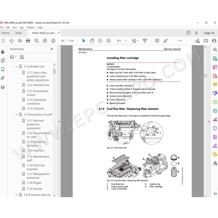 Liebherr Crawler Excavator R966 R970 R976 R980 Generation 5 service & repair manual