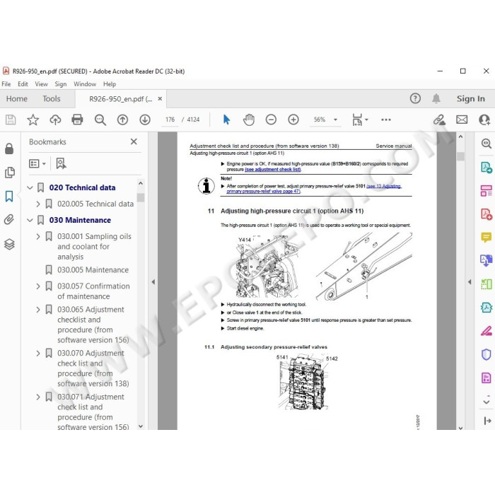 Liebherr Crawler Excavator R926 R936 R940 R946 R950 Generation 6 service manual