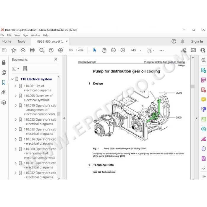 Liebherr Crawler Excavator R926 R936 R940 R946 R950 Generation 6 service manual