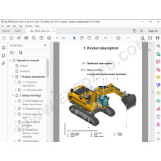 Liebherr Crawler Excavator R956 R960 R966 R970 R976 R980 Generation 6 / Tier 4 service manual