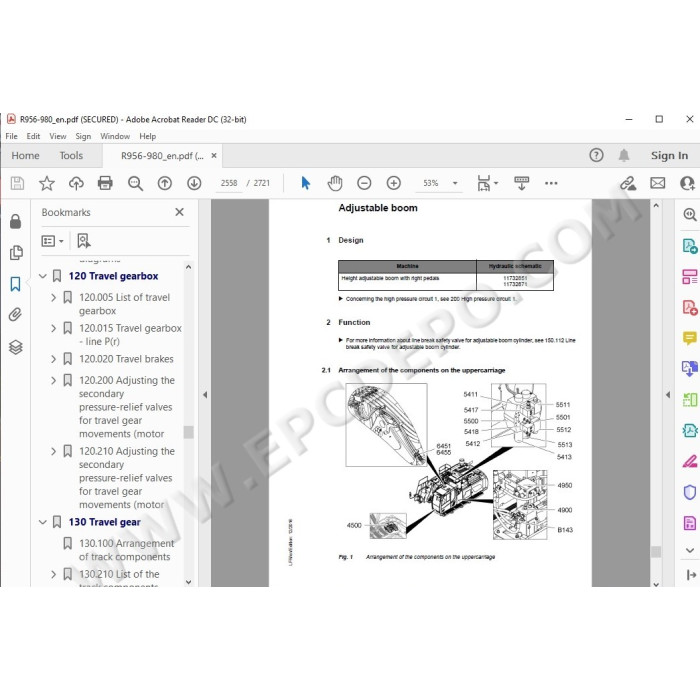 Liebherr Crawler Excavator R956 R960 R966 R970 R976 R980 Generation 6 / Tier 4 service manual