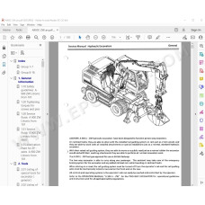 Liebherr Wheeled Excavator A900 A900C ZW Litronic Tier 2 service manual