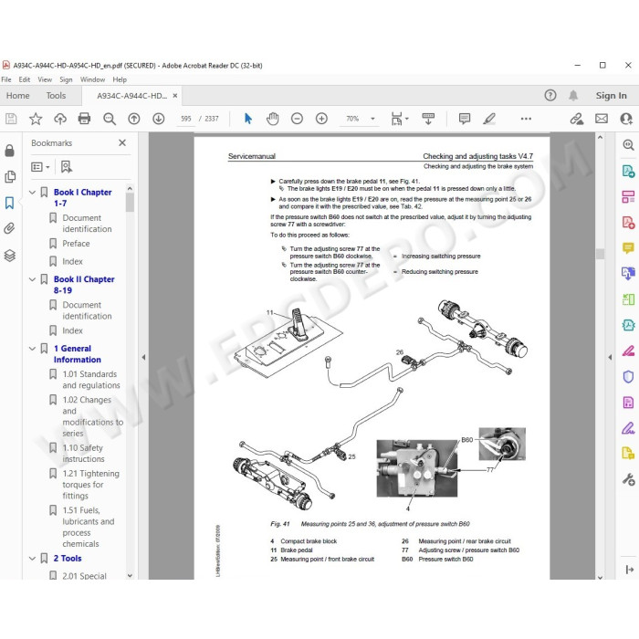 Liebherr Wheeled Excavator A934C A944C-HD A954C-HD Litronic Tier 3 service manual