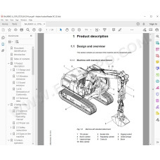 Liebherr Crawler Excavator R900C EDC Litronic Tier 3 service & repair manual