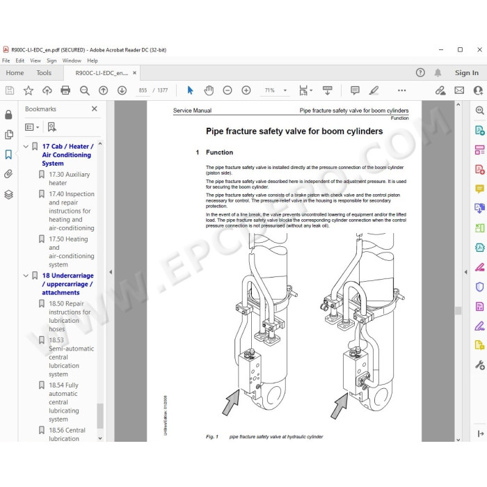 Liebherr Crawler Excavator R900C EDC Litronic Tier 3 service & repair manual