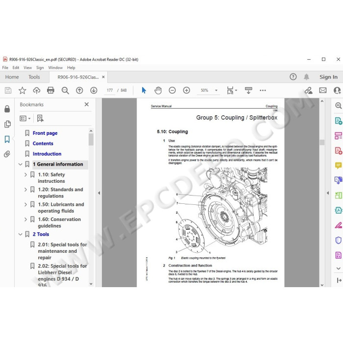 Liebherr Crawler Excavator R906 R916 R926 Classic Tier 3 service & repair manual