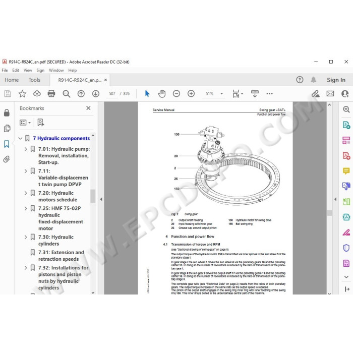 Liebherr Crawler Excavator R914C R924C Tier 3 service & repair manual