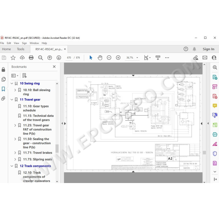 Liebherr Crawler Excavator R914C R924C Tier 3 service & repair manual