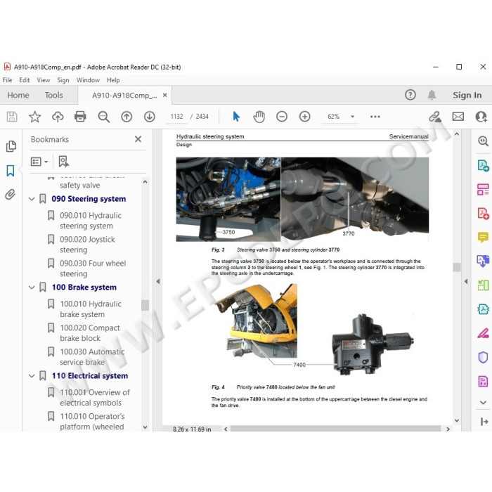 Liebherr Excavator A910 A912 A914 A918 R914 Compact Tier 4 service manual