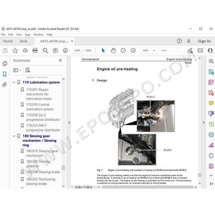 Liebherr Excavator A910 A912 A914 A918 R914 Compact Tier 4 service manual