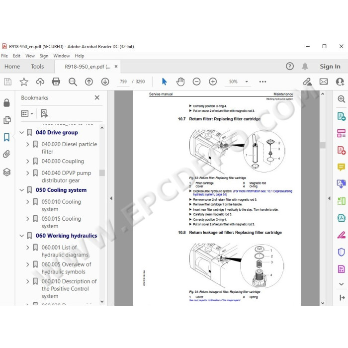 Liebherr Crawler Excavator R918 R920 R922 R924 R926 R936 R946 R950 Tier 4 service manual