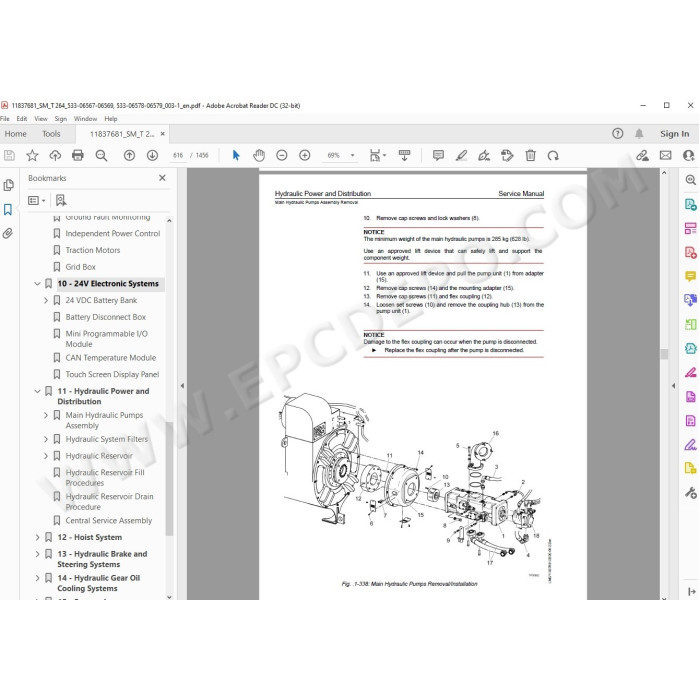 Liebherr Haul Truck T264 service & repair manual