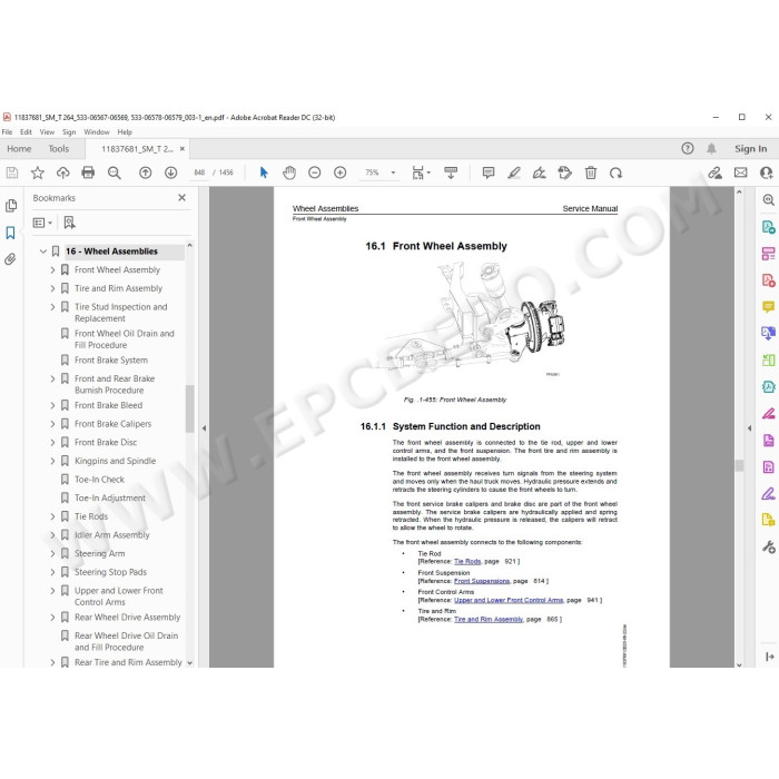Liebherr Haul Truck T264 service & repair manual