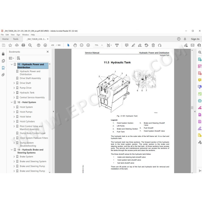 Liebherr Haul Truck T282B service & repair manual